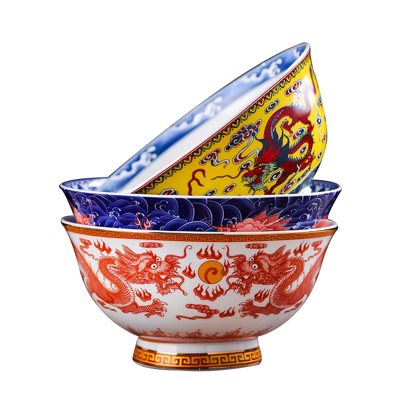 JingdezhenCeramicBoneChinaNoodleBowlSingleBowlImitatingAncient
