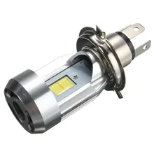 Светодиодный головной светильник для мотоцикла, налобный фонарь COB светодиодный Hi/Lo луч скутера мото светильник замена галогенных ламп 6-36 в чистый белый 6000K