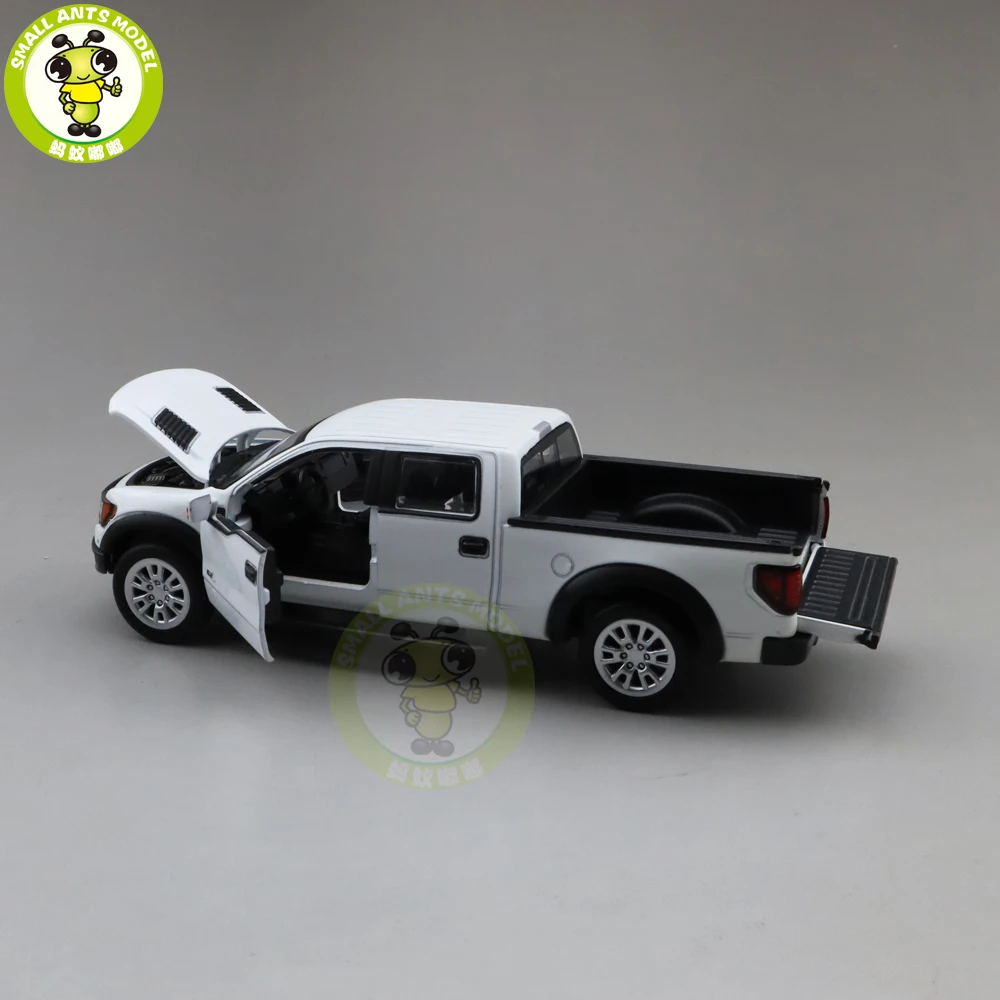 1/34 Ford F150 F-150 Raptor пикап литая модель автомобиля игрушки для детей Детское звуковое освещение Вытяните назад Подарки для мальчиков девочек