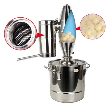 

Stainless Steel 20L Water Alcohol Distiller Home Brew Kit Still Wine Making Essential Oil Boiler