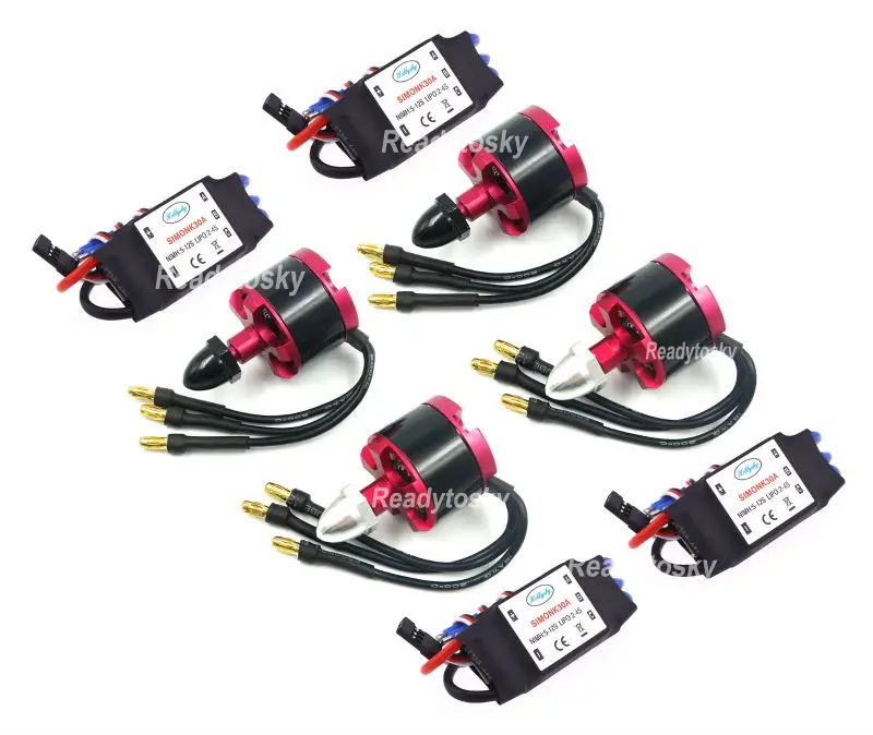 

4x 30A Simonk ESC + 2212 920KV Outrunner Brushless Motor for S500 S550