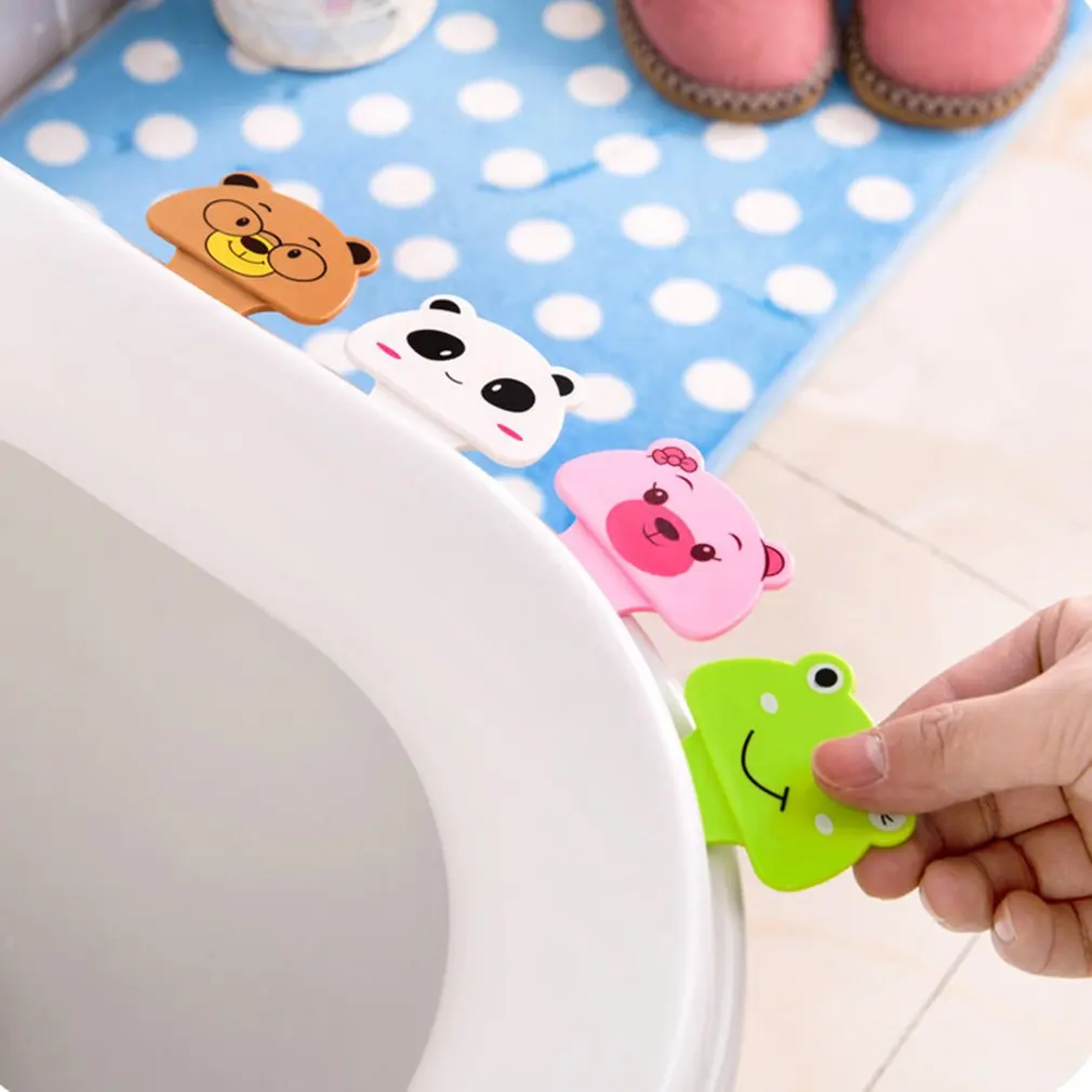 

Creative Home Cute Toilet Cover Device Not Dirty Hand Hygiene Convenient Seat Ring Flipper Clean And Labor-Saving