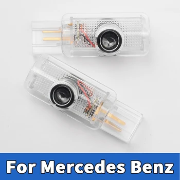 

2PCS For Mercedes Benz R W215 ML W164 GL X164 R300 R350 ML300 ML350 ML63 Car LED Door Warning Lamp Logo Projector Welcome Light