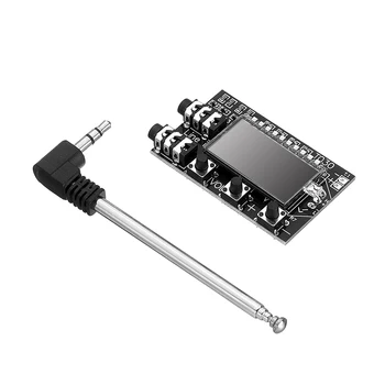

DC 3V-16V Digital LCD Dual Channel FM Stereo Transmitter Wireless Audio Transmission Module Frequency 76MHz-108MHz with Antenna