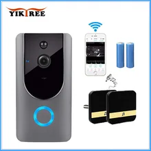 Yiktree 720P WiFi безопасности дверной Звонок визуальная запись Низкое энергопотребление удаленный домашний мониторинг ночного видения Видео дверной телефон