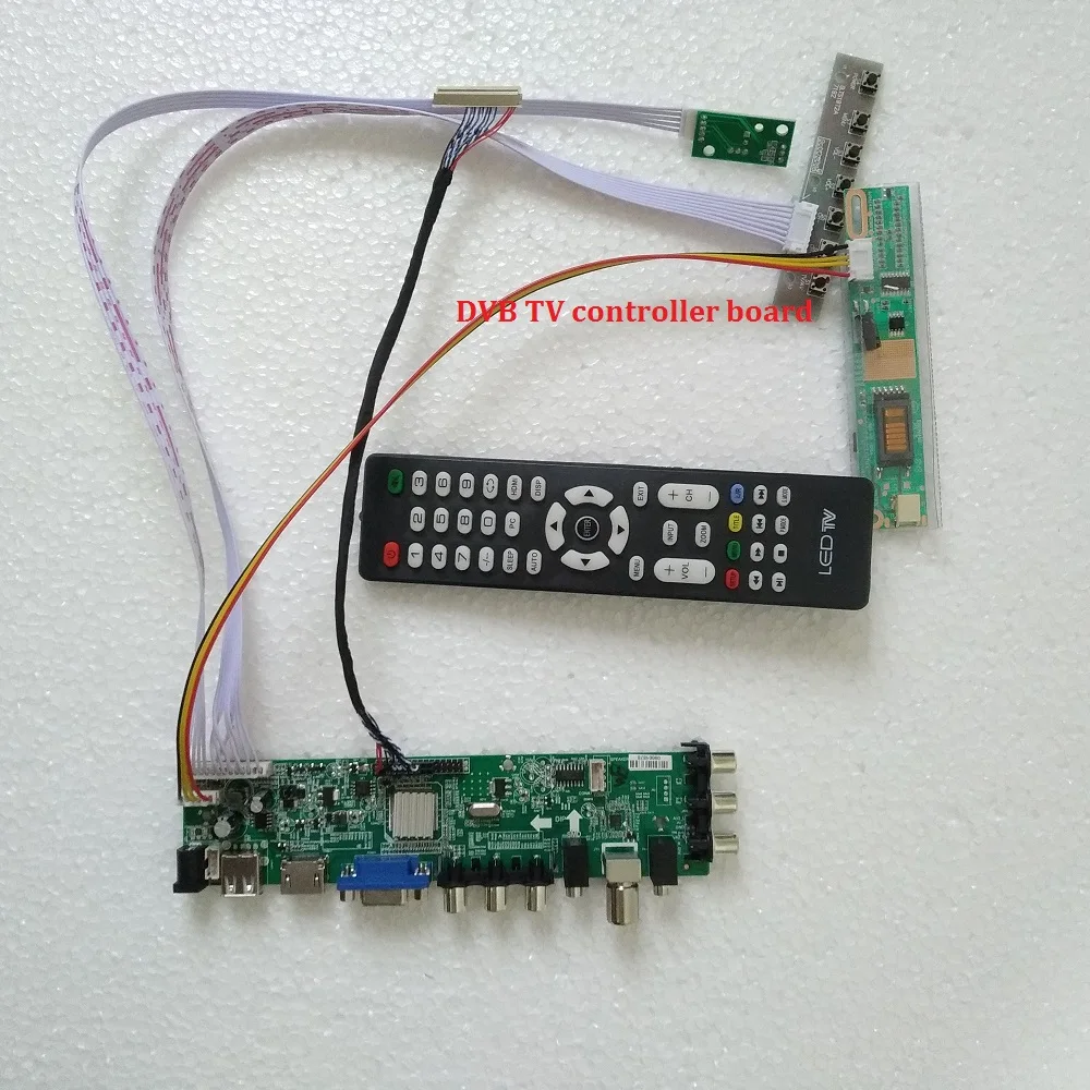 Комплект для B154EW08/LTN154X3-L01 30pin ТВ Панель VGA USB AV цифровая 1 CCFL плата контроллера 1280X800 15," DVB-T DVB-C HDMI lcd