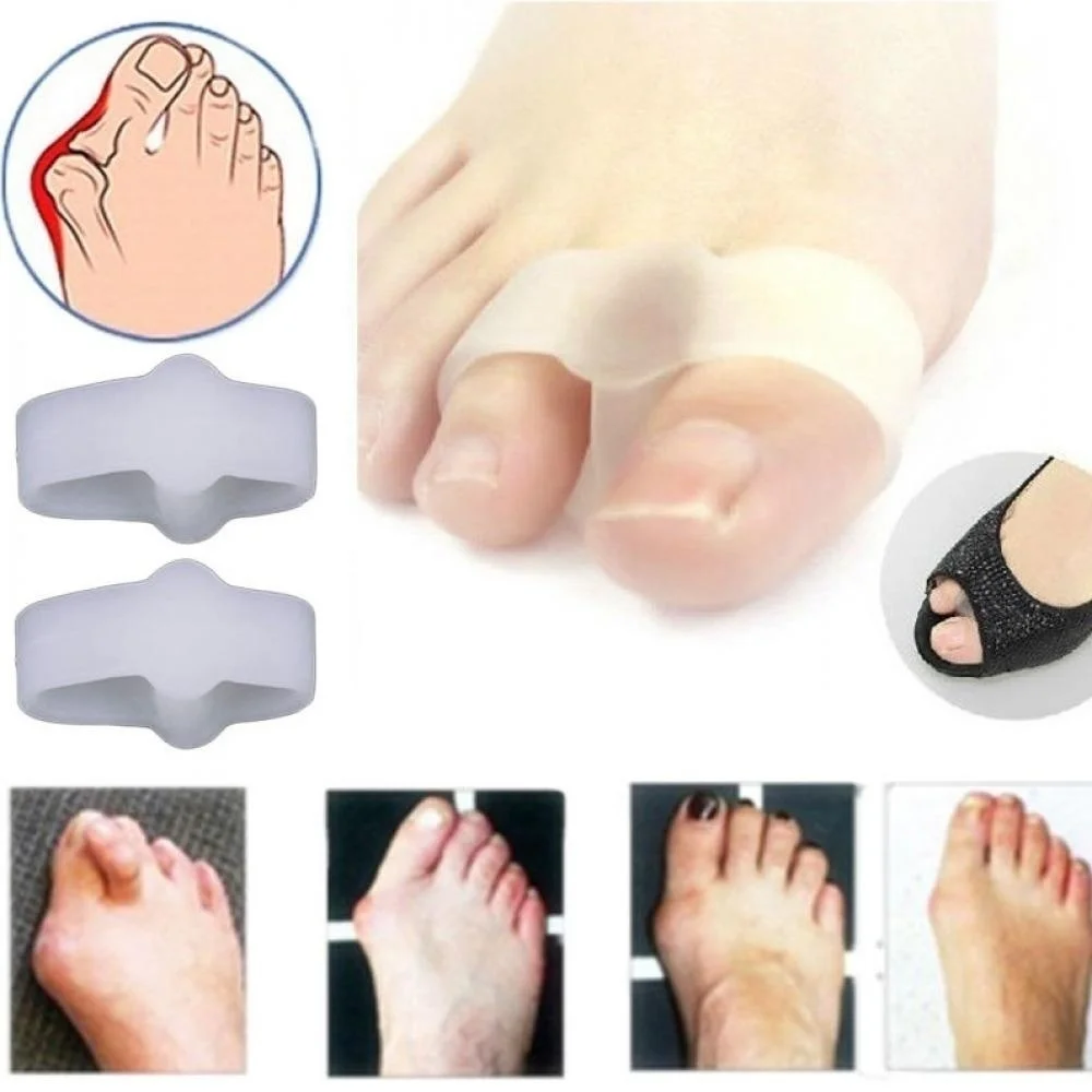 Corrector Pain Relief Stretchers Bunion Toe Separators Gel Straighteners 2 Holes