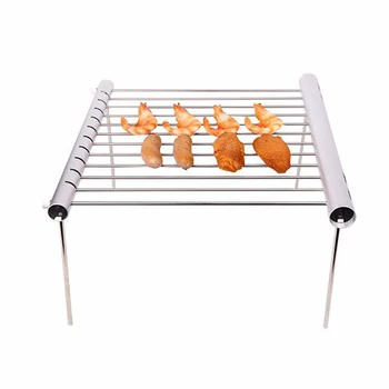 

Removable Stainless Steel Portable BBQ Grill Camping Mini BBQ Grill Rack Storage For Easy Carrying Of Barbecue Grills BBQ Tool