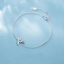 Браслеты для женщин, тысячи бумажных журавлей, очаровательный браслет, ювелирное изделие, 925 пробы, Серебряный темперамент, индивидуальный аксессуар для рук