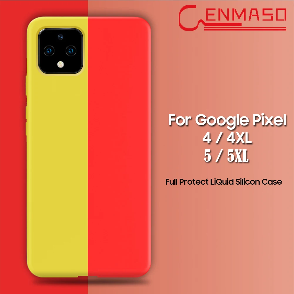 Чехол для Google Pixel 4 5 чехол Ультратонкий мягкий жидкий силиконовый 4XL XL 5XL полный