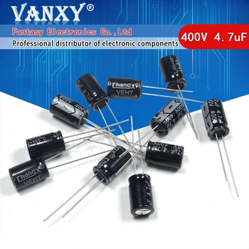 

20 Higt quality 400V4.7UF 8*12mm 4.7UF 400V 8*12 Electrolytic capacitor