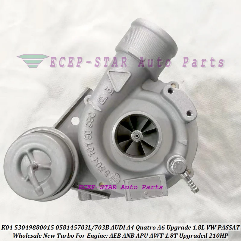 

K04 15 53049880015 058145703L 078145703B Turbo For AUDI A4 Qua-tro A6 Upgrade 1.8L VW PASSAT AEB ANB APU AWT 1.8T Upgraded 210HP