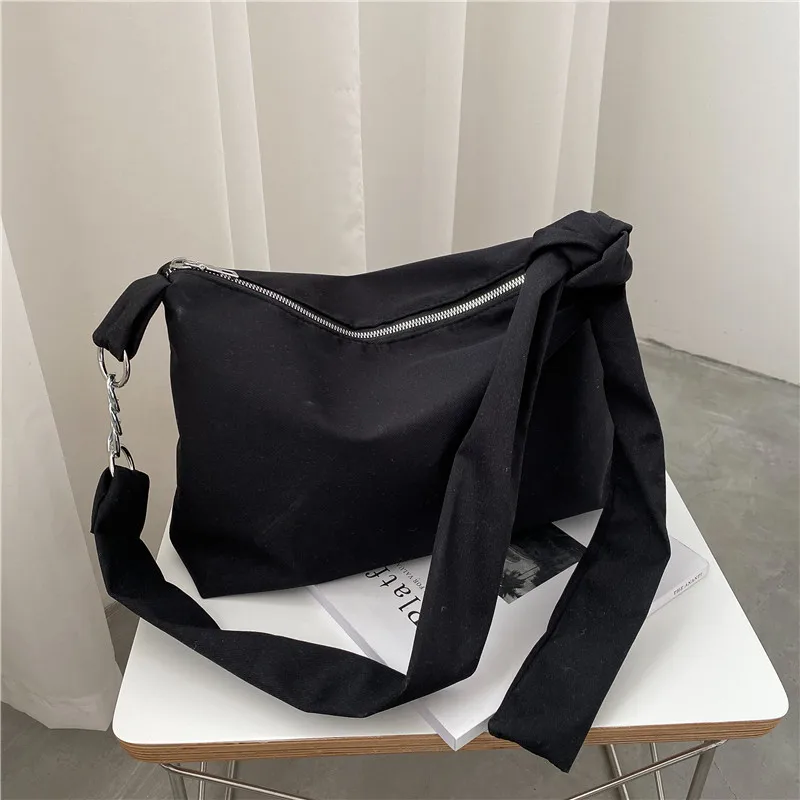 Large Capacity New Style Shoulder Bag Girls Fashion Simple Bag Messenger Bag Shoulder Bag Portable Small Square Canvas Bag