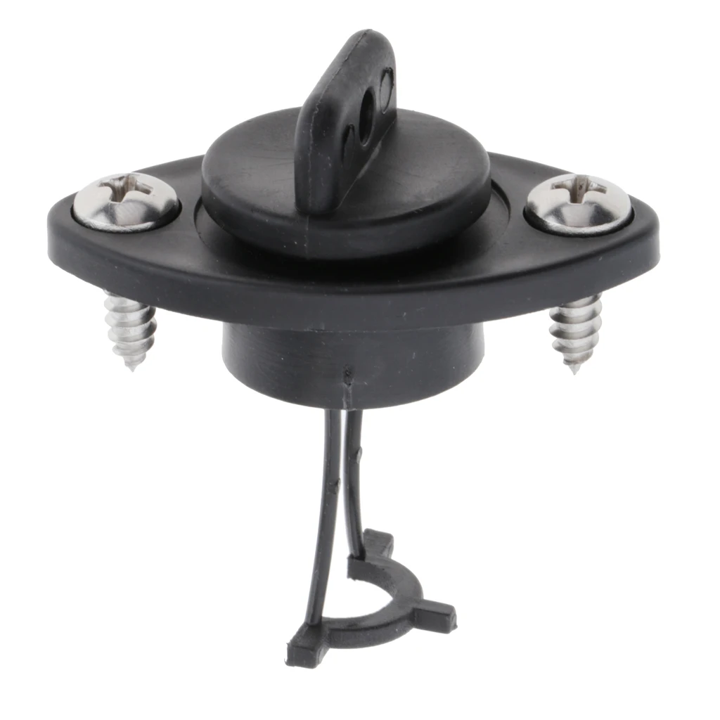 Universal Black Plastic Kayak Dinghy Canoe Boat Hull Thread Drain Plugs Kayak Accessories