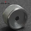 1Pcs High Quality Aluminum  Knob  Potentiometer Knob Audio Volume Knob Encoder Knob 30 * 17 Mm - Silver ► Photo 2/2