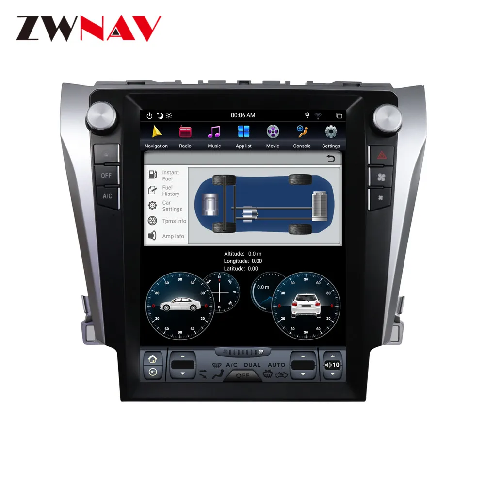 Android 9 0 PX6 4 Гб + 64 ГБ для Toyota Camry 2007-2011 автоматический кондиционер встроенный DSP Carplay