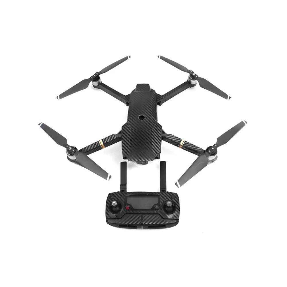 6 colors Waterproof Carbon Graphic Stickers for DJI MAVIC PRO Colorful Skin Decals for Drone Body/ Remote Control/ Battery/ Arm - Цвет: as shown