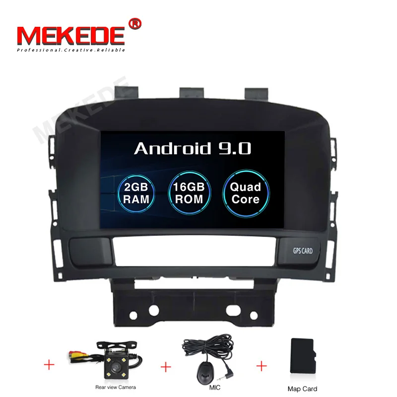 MEKEDE Android 9,0 автомобильный dvd-плеер для OPEL ASTRA J автомобильный аудио gps DVD 4 Гб ram+ 64 Гб FLASH 8 Octa Core+ DVR/wifi+ DAB - Цвет: 16G dvd camera