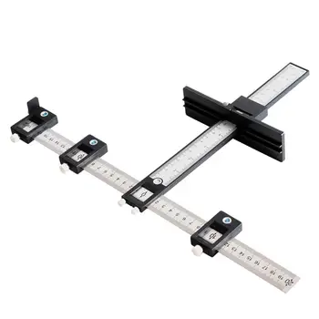 

Durable Detachable Hole Punch Jig Carpenter Woodworking Tool Center Drill Bits Locator