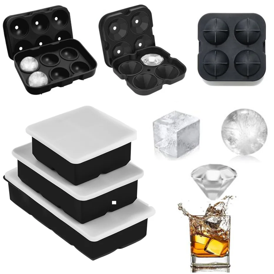 Whisky Ice Ball Maker Tray, Ice Tray Shape Reusable