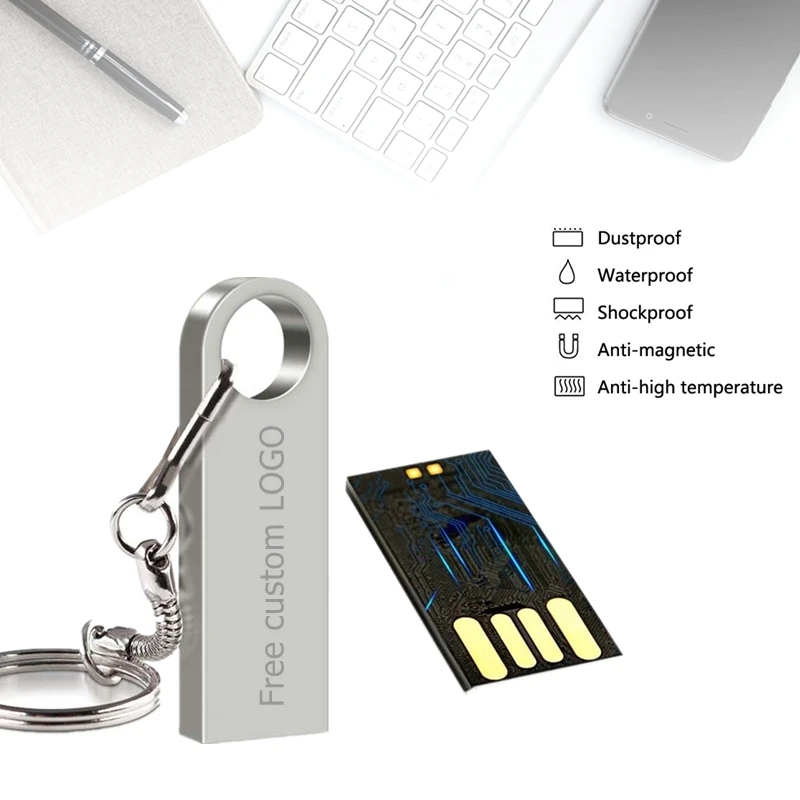 High Speed Flash Disk 2.0 4GB 8GB Pen Drive 32GB Metal USB Flash Drive 16GB Pendrive 64GB Cle Usb 128GB U Disk Free Custom Logo (2)