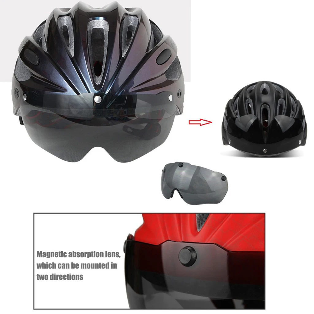 GUB Bicycle Helmet Bike Caps Women Men Adjustable Breathable Ultralight Bicycle Helmet Goggles Cycling Equipment for Women Men