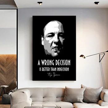 

Tony Soprano Poster Art Canvas Painting Room Decor