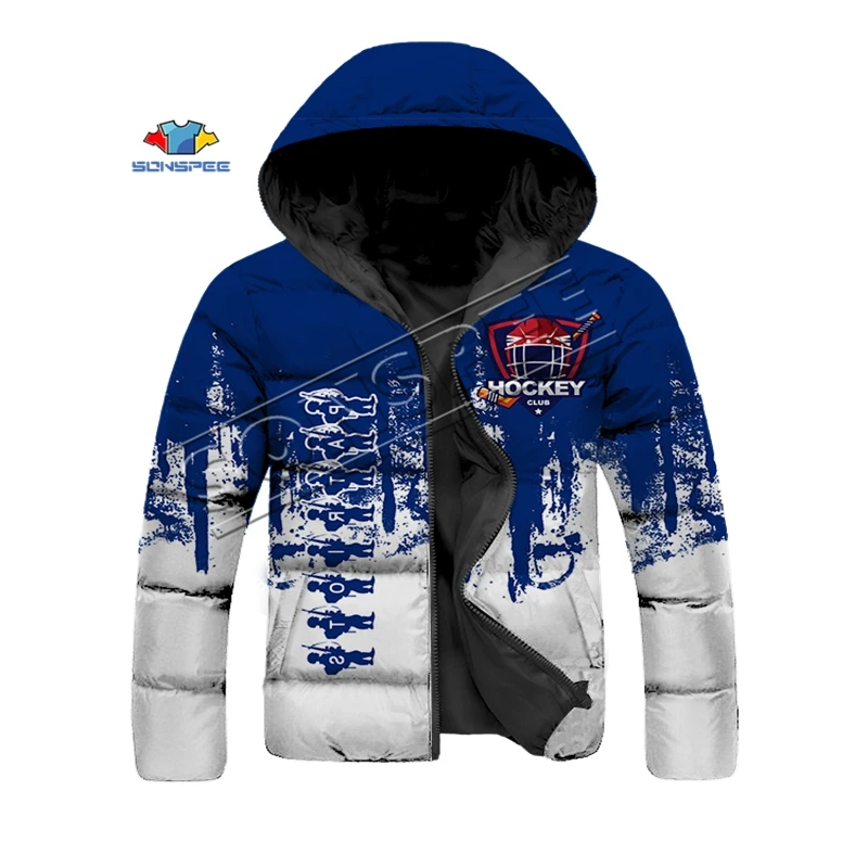 Winter Men Women Fashion Sweatshirt 3d Print Patriot Hockey Hip Hop Down Filled Coat Hooded Jackets Warm Slim Coat Parka Outwear T Shirts Aliexpress