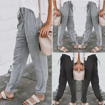 

Women Pocket Casual Loose Baggy Sweatpants Sport Harem Trousers Jogger Pant