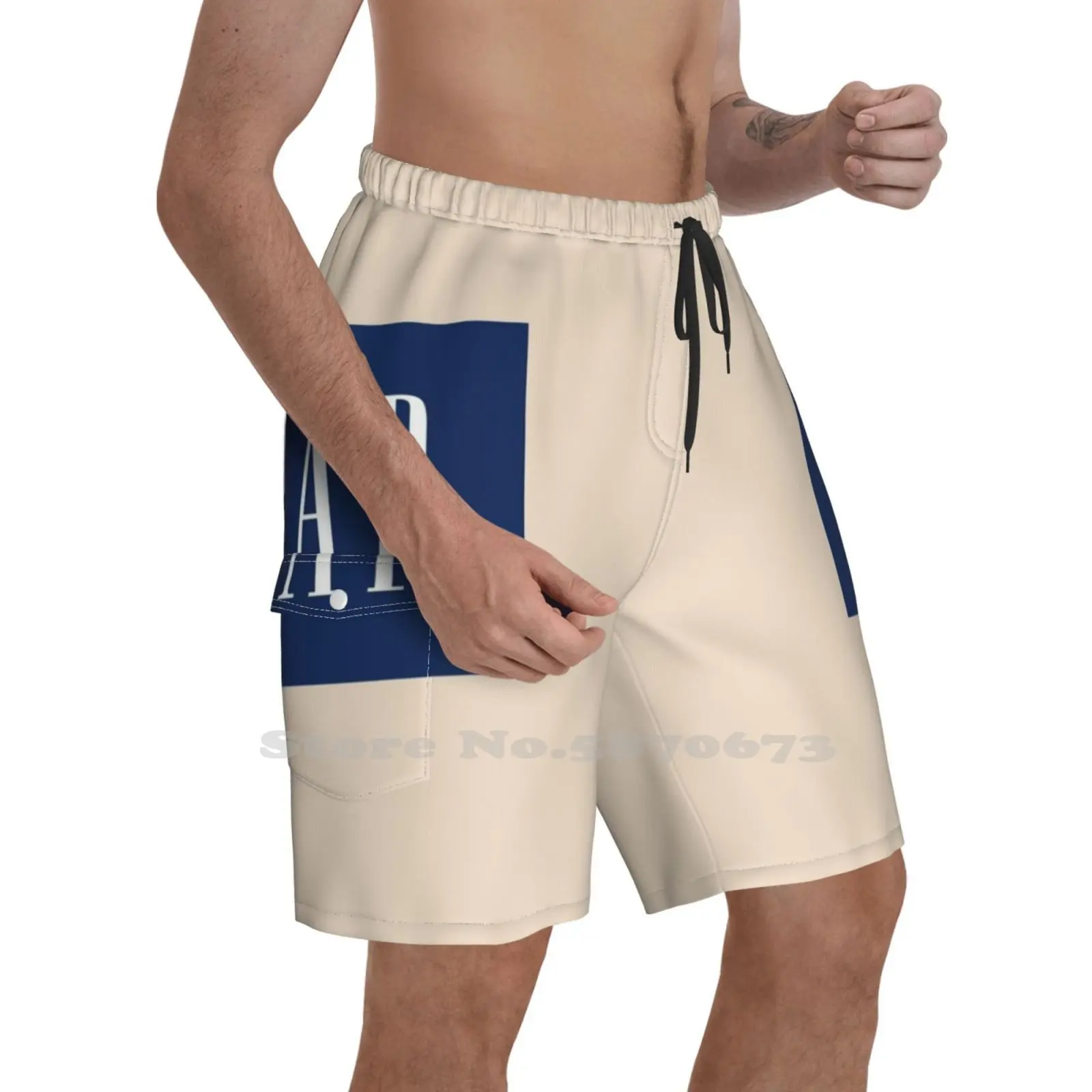 Rap Gap pantalones cortos deportivos para natación, con Logo de Rap Gap, trampa para Hip Hop, Rap, moda|Pantalones cortos de surf| - AliExpress