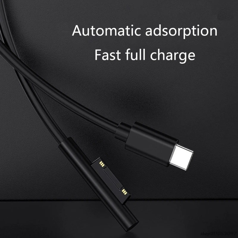 USB C Type C Power Supply Adapter PD Fast Charging Cable Cord for Surface 7/6/54/3 Book/Book 2 21 s