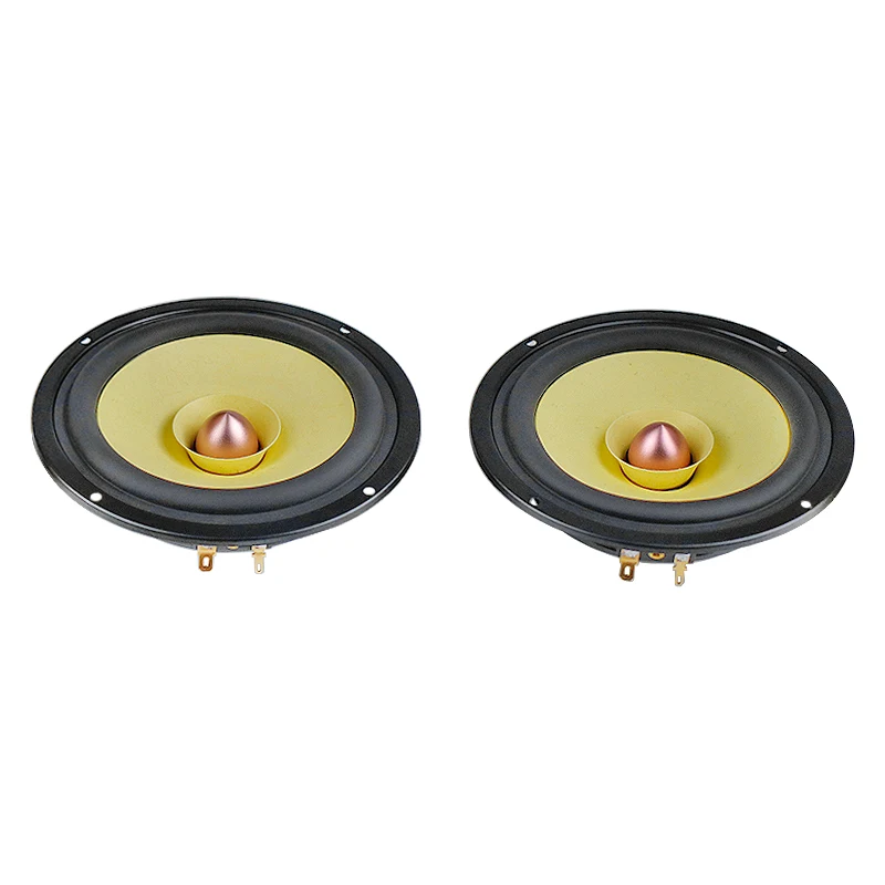 5.25Inch Full Range Speaker NdFeB Tweeter Mid Woofer Cotton Linen Fibe Cone for Meeting Background Audio Unit 1Pairs