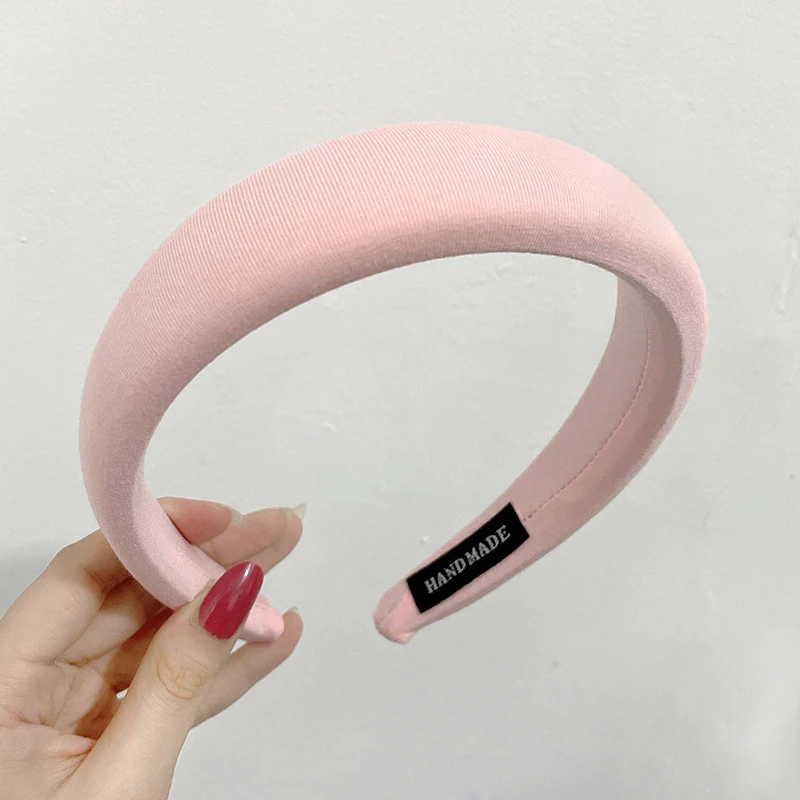 New Padded Headbands Women Wide Bezel Hairbands Thick Velvet Hair Hoop Girls Sponge Non-slip Hairband Fashion Hair Accessories