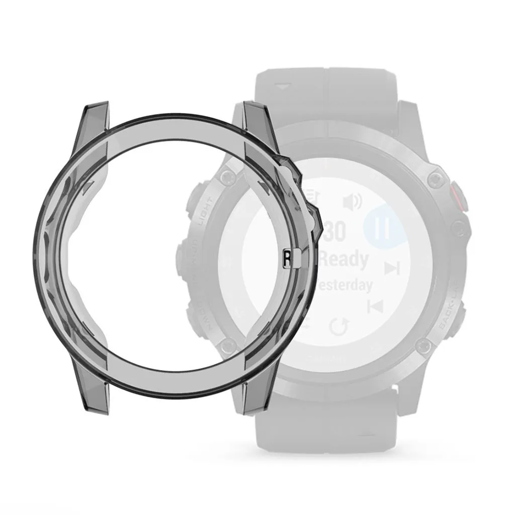 Мягкий ультратонкий кристально чистый ТПУ защитный чехол для Garmin Fenix 5/5 Plus