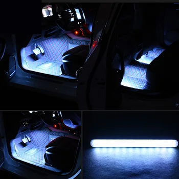 

Interior Atmosphere Lights 48 LED Neon W/ Remote Control Wide Angle Lamp Bulbs