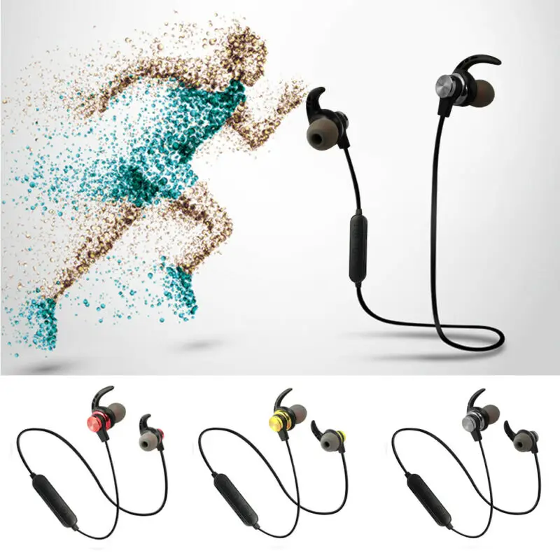 Bluetooth 4 2 наушники беспроводные магнитные спортивные вкладыши гарнитура для