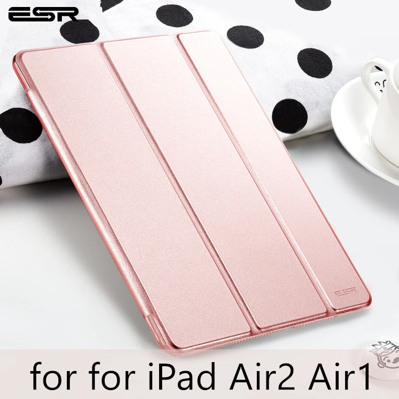 Чехол ESR для iPad Air2 Air1, защитный чехол, Магнитный Тонкий чехол из искусственной кожи, подставка, автоматический режим сна, умный чехол для Apple iPad Air 1 2