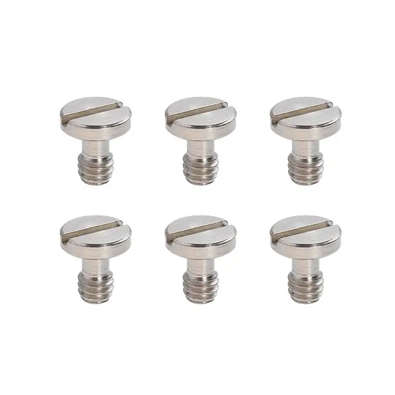10Pcs Screws Stainless Steel Universal 1/4 Screws Without Handle For