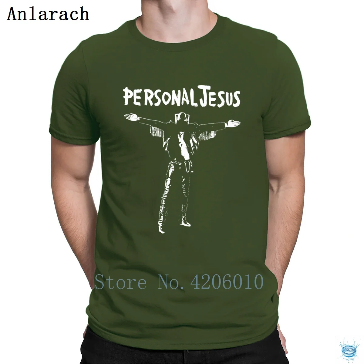 Army Green Персональная футболка Jesus Pictures Gift Awesome футболка для мужчин создать Поп Топ Футболка дышащая Anlarach Летний стиль - Цвет: Army Green