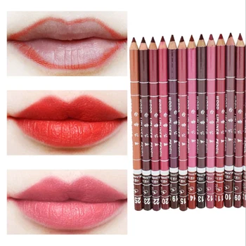 1PC Professional Wood Lip liner Waterproof Lady Charming Lip Liner Soft Pencil Makeup Women s