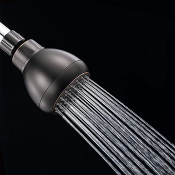 

High Pressure Shower Head G1/2 Adjustable Swivel Copper Ball Joint Shower Head Anti-clog Bathroom Spray Rainfall Shower Head