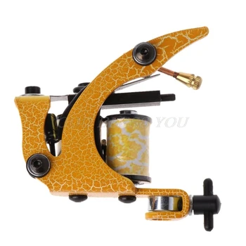 

New Design Pro Tattoo Machine Gun Shader Liner 8 Wrap Coils For Power Supply Drop Shipping