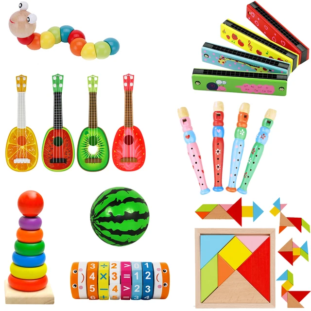 8 Scale Toy Xylophone Montessori Educational Toy Wooden Eight-Notes  Style Xylophone Children Kids Baby Musical Funny Toys Gift 3