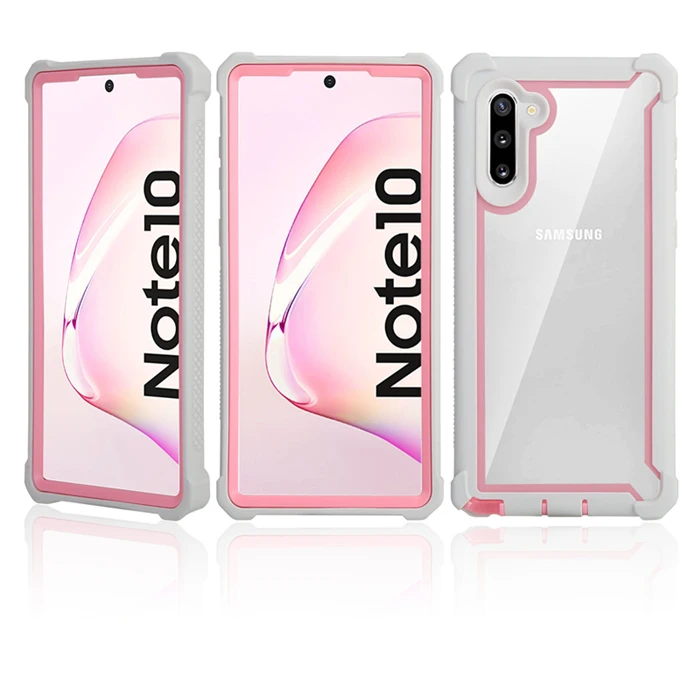 Shockproof Transparent Hybrid Case - Soft TPU+PC, Sturdy Clear Cover