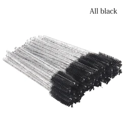 Deluxe Crystal Eyebrow & Mascara Wand Set - 50-Piece Makeup Brush Collection (AA095-17)