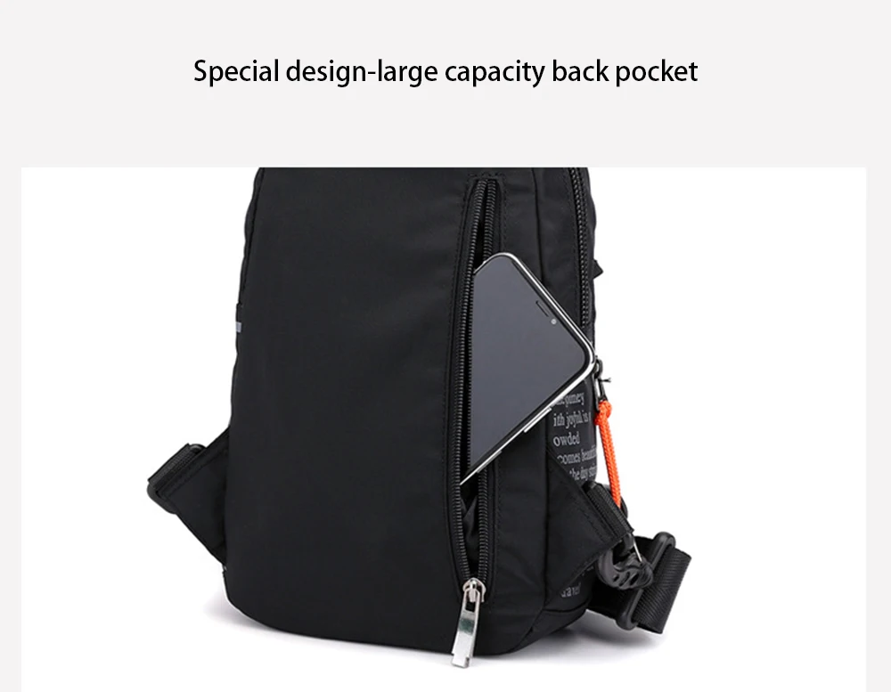 New Men Chest Bag High Quality Nylon Rucksack Knapsack Brand Famous Travel Casual Male One Shoulder Bags Sling Backpack Daypack