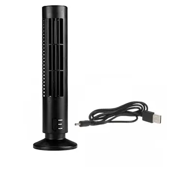 

Mini Portable USB Powered Tower Shape PC Laptop Fan Desktop Cooling Fan Bladeless Notebook Air Conditioner Low Noise