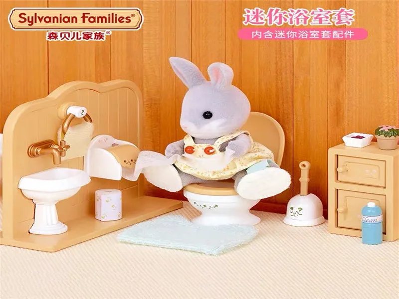 Sylvanian Families Dollhouse Playset Toilet Set Furniture Accessories Gift Girl Toy No Figure New #5020 3 Sylvanian Families Dollhouse Playset Toilet Set Furniture Accessories Gift Girl Toy No Figure New #5020 3