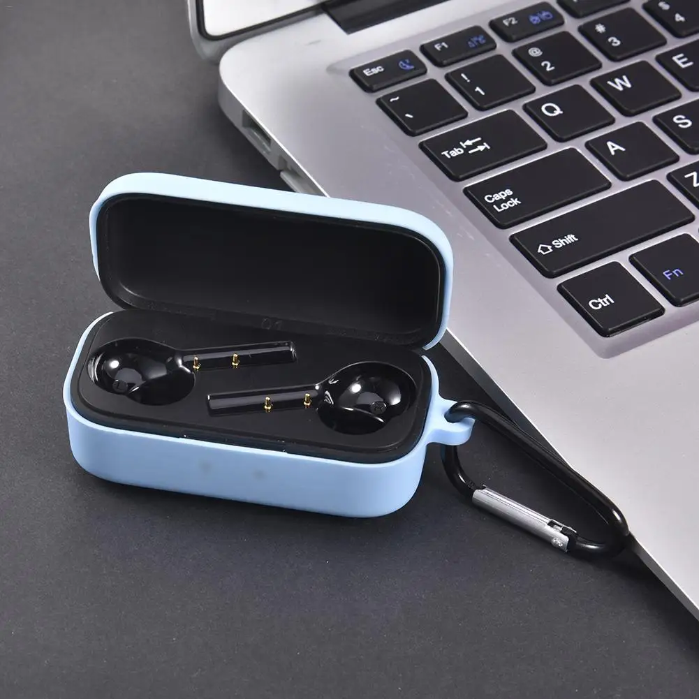 Мягкий силиконовый защитный чехол для беспроводных Bluetooth наушников портативная