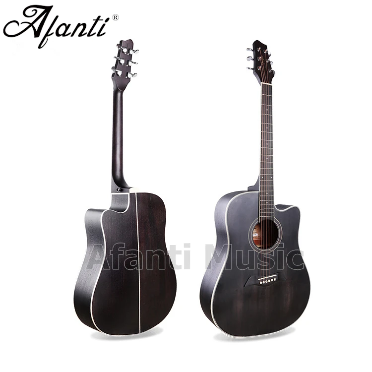 Акустическая гитара Afanti Music 41 дюйм с еловым верхом обратной и боковой стороны из